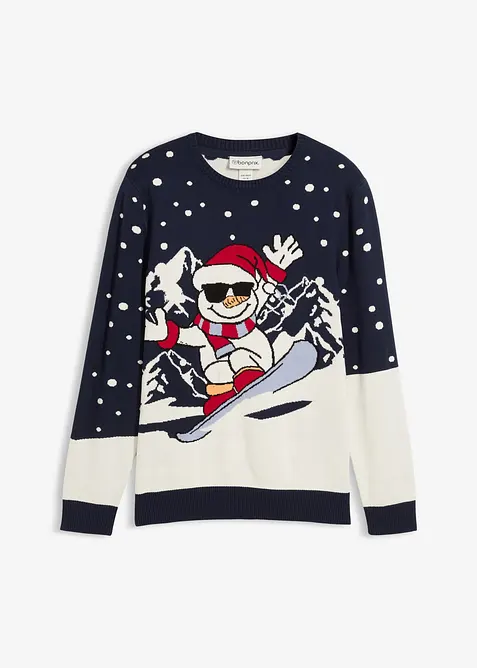 Maglione natalizio con cotone, bonprix