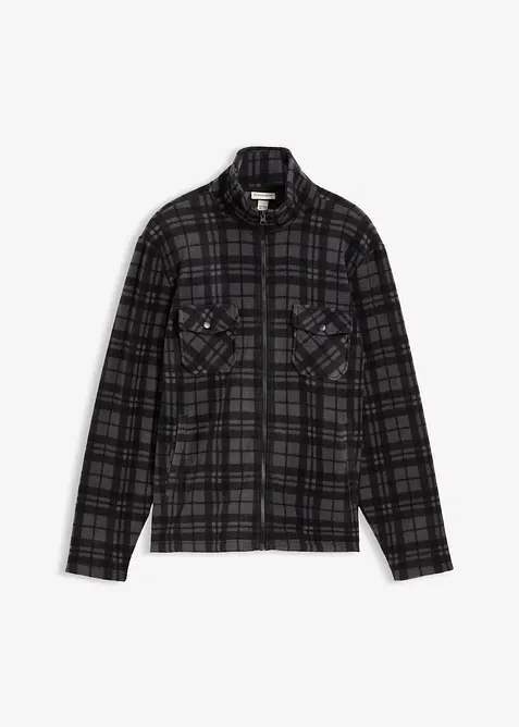 Giacca in pile a collo dritto, bonprix