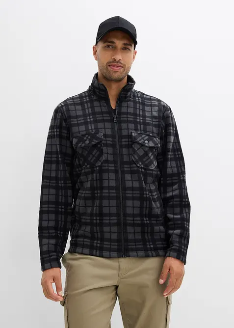 Giacca in pile a collo dritto, bonprix