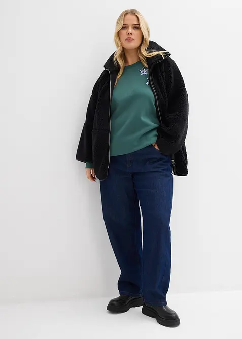 Felpa in misto cotone, bonprix