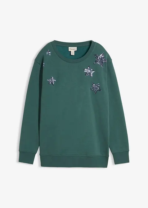 Felpa in misto cotone, bonprix