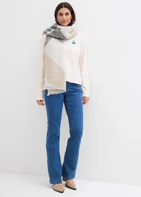 Maglia a maniche lunghe in puro cotone biologico, bonprix