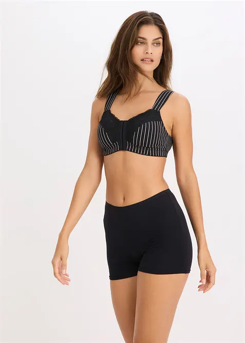 Reggiseno senza ferretto con chiusura anteriore e cotone biologico (pacco da 2), bonprix