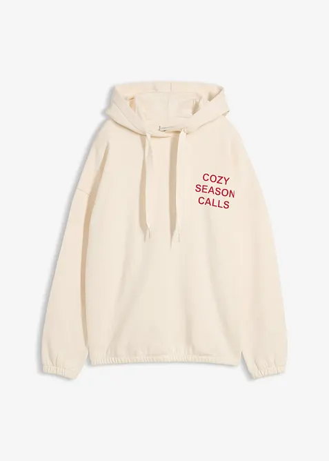 Felpa oversize in puro cotone, bonprix