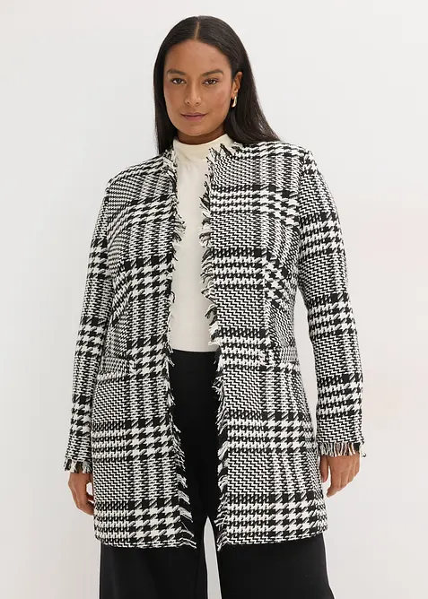 Blazer lungo in bouclé, bonprix