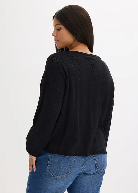 Maglione traforato, bonprix