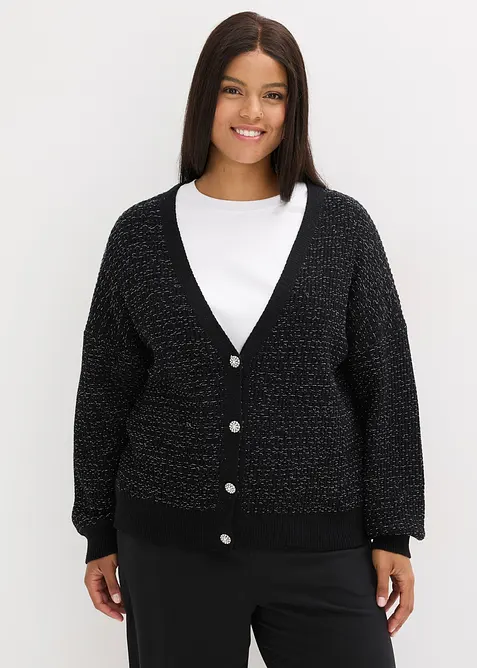 Cardigan in misto viscosa fluente, bonprix
