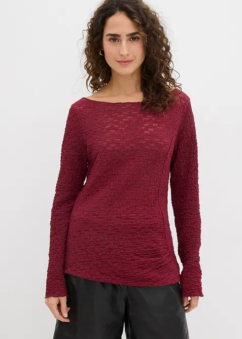 Maglia in pizzo a maniche lunghe, bonprix