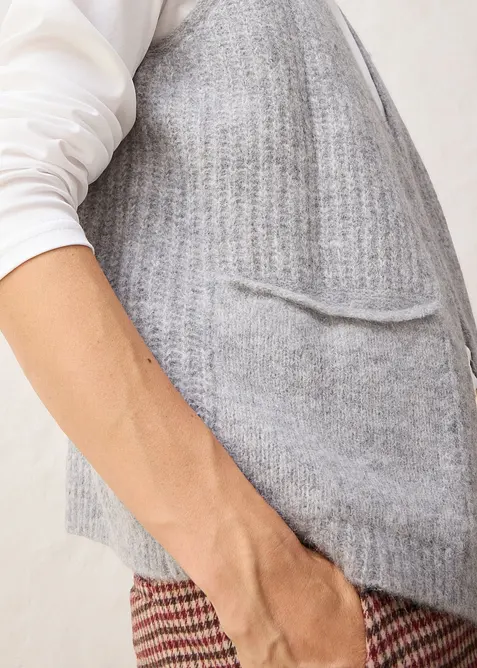 Gilet in filato grosso con lana d'alpaca, bonprix