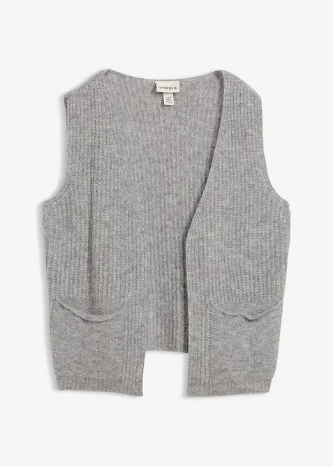 Gilet in filato grosso con lana d'alpaca, bonprix