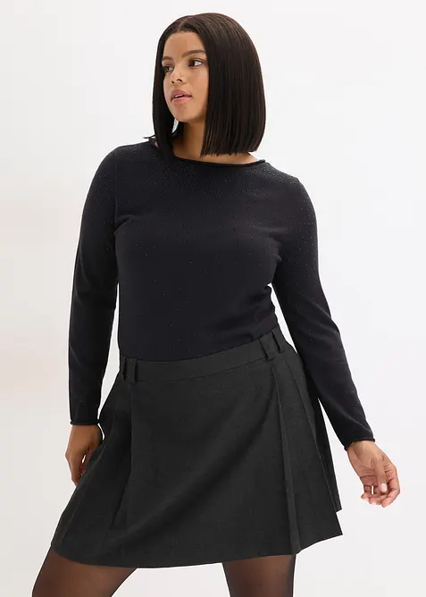 Maglione in filato fine di misto viscosa fluente, bonprix