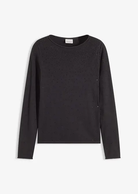 Maglione in filato fine di misto viscosa fluente, bonprix