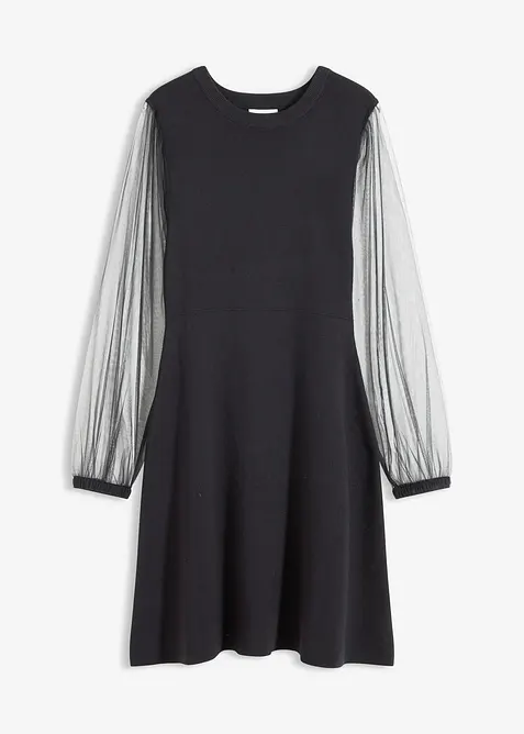 Abito in maglia di misto viscosa fluente, bonprix