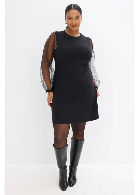 Abito in maglia di misto viscosa fluente, bonprix