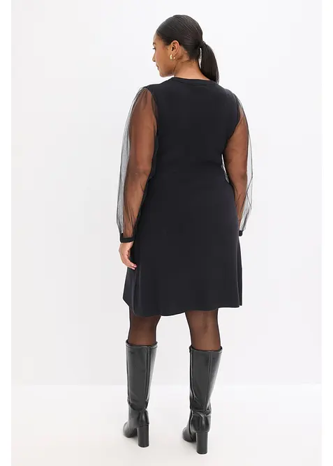 Abito in maglia di misto viscosa fluente, bonprix