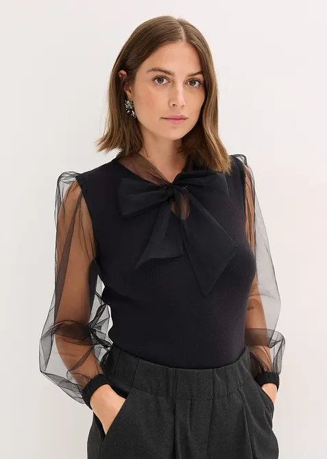 Maglia in misto viscosa fluente, bonprix