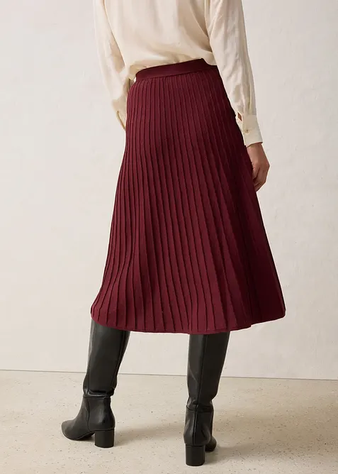 Gonna di maglia con lana merino, bonprix