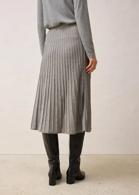 Gonna di maglia con lana merino, bonprix
