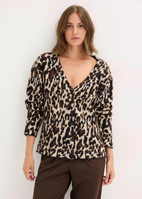 Cardigan jacquard, bonprix