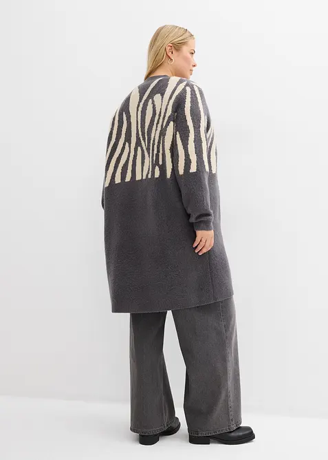 Maxi cardigan zebrato, bonprix
