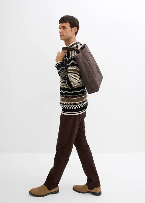 Maglione in  filato grosso di puro cotone, bonprix