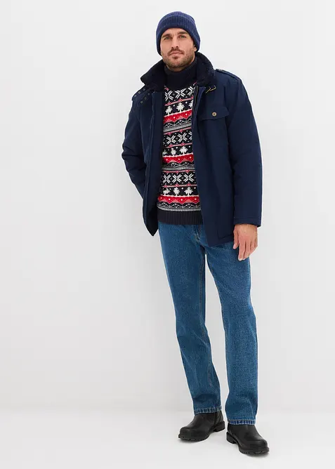 Maglione norvegese con collo alto, bonprix