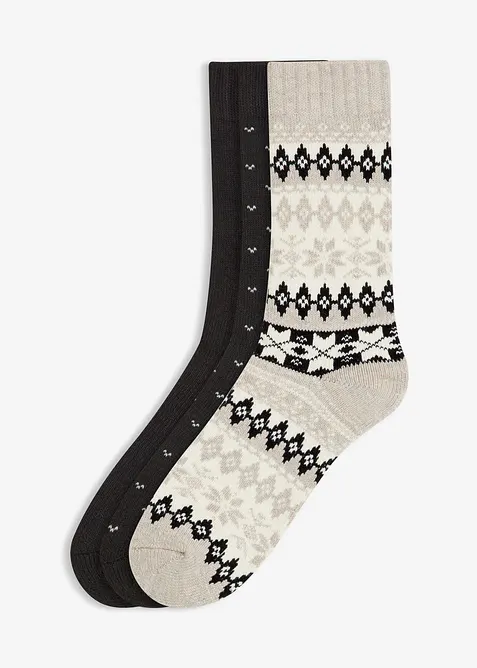 Calzini termici con interno in spugna morbida (pacco da 3 paia), bonprix