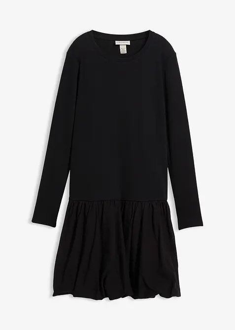 Abito in maglina con gonna a palloncino, bonprix