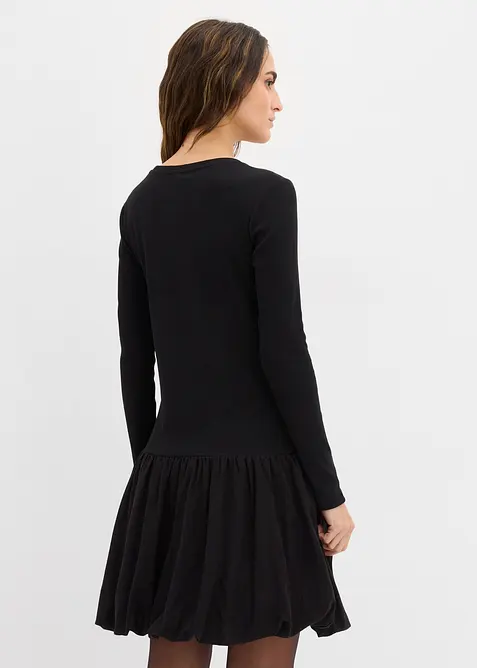 Abito in maglina con gonna a palloncino, bonprix