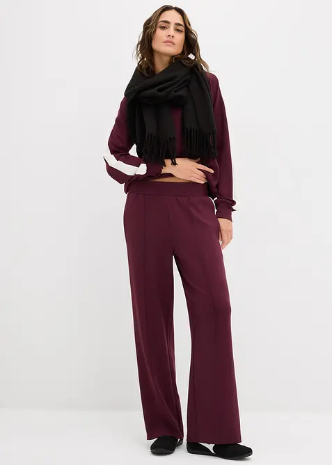 Pantaloni in felpa interlock, bonprix