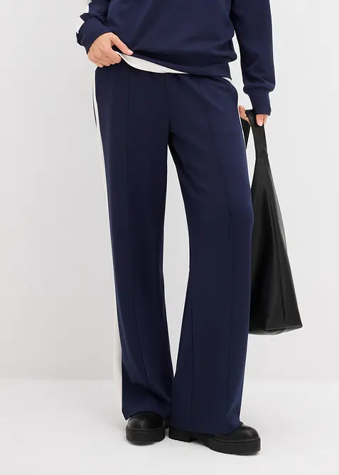 Pantaloni in felpa interlock, bonprix