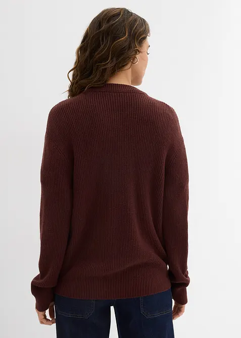 Cardigan girocollo in filato fine, bonprix