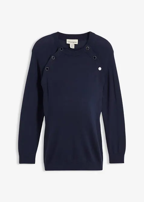 Maglione prémaman / da allattamento 2 in 1 in puro cotone biologico, bonprix