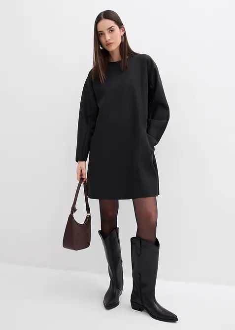 Abito in jersey effetto neoprene, bonprix