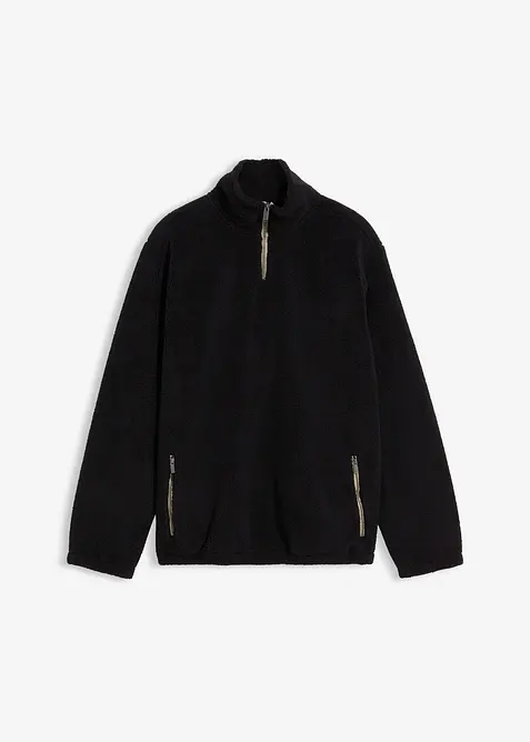 Pile teddy con pratiche tasche zippate, bonprix