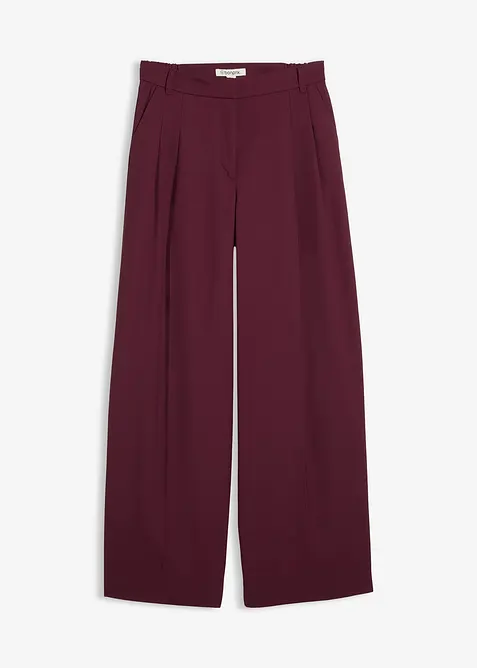 Pantaloni con pinces, girovita comodo e spacchetti, bonprix