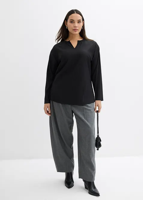 Maglia plissettata, bonprix