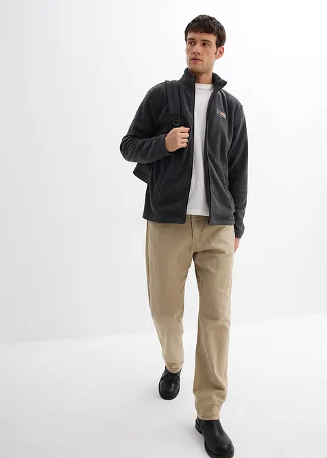 Giacca in morbido pile con tasche laterali, bonprix