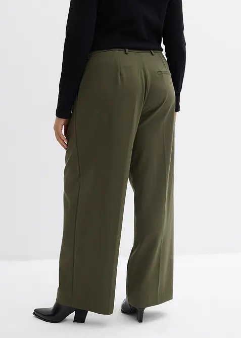 Pantaloni con pinces in misto viscosa, bonprix