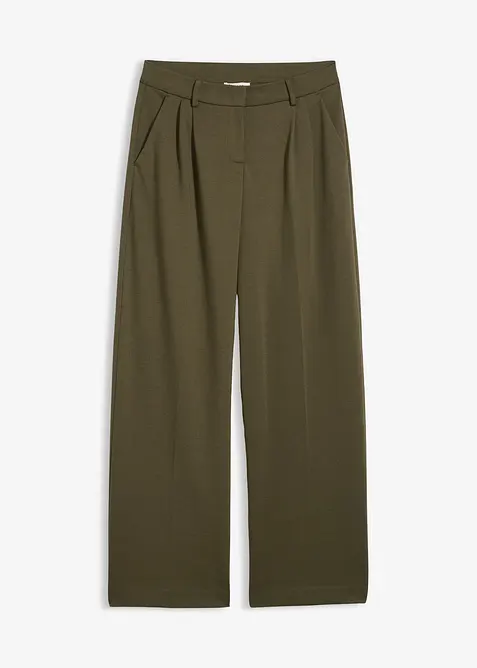 Pantaloni con pinces in misto viscosa, bonprix