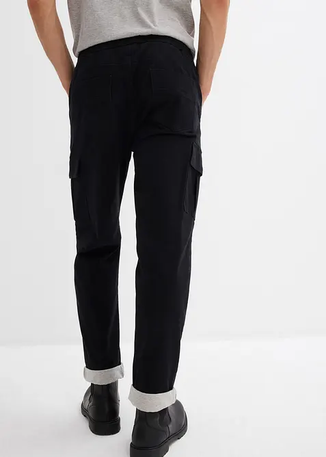Pantaloni termici tapered con elastico in vita, relaxed fit, bonprix