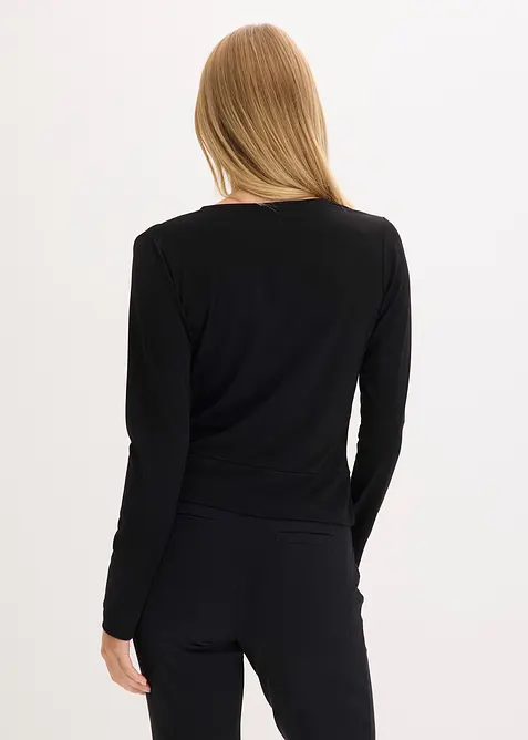 Maglia a maniche lunghe con scollatura profonda, bonprix