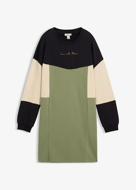 Abito in felpa di puro cotone, bonprix