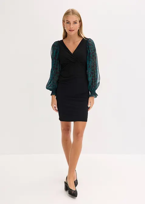 Miniabito aderente con cut-out alle maniche, bonprix