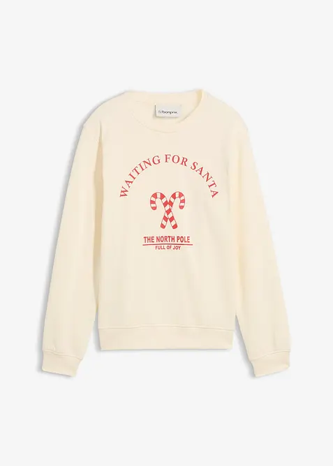 Felpa in puro cotone biologico, bonprix
