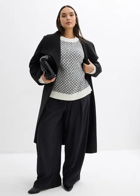 Maglione in filato fine con percentuale di lana, bonprix