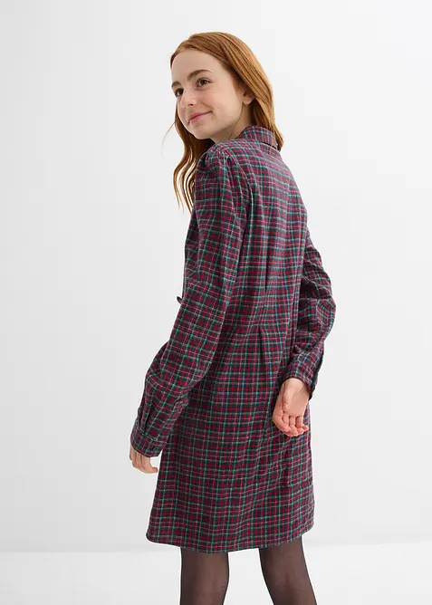 Abito chemisier in flanella, bonprix