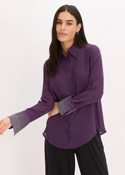 Camicetta con strass, bonprix