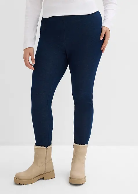 Leggings termici morbidi effetto jeans, bonprix