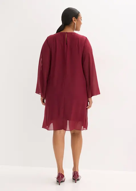 Abito in chiffon con applicazione di strass, bonprix